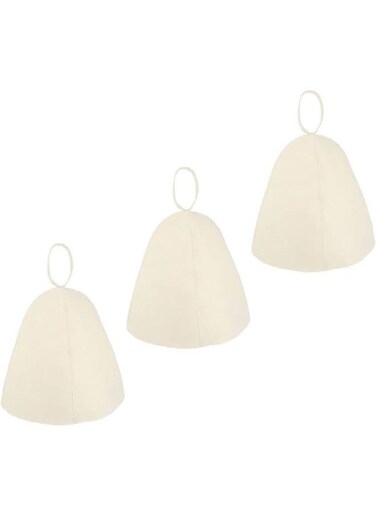 Generic 3 Pieces Sauna Bath Cap Accessories For Hair