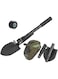 Generic Mini Foldable Gardening Shovel With Hoe And Compass