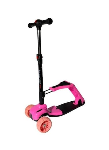 Generic Multifunctional Children's Scooter Three-In-One Can Ride And Sit On The Board, With Flashing Three-Wheeler