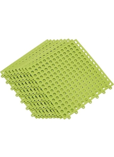 Generic 8 Pieces Non-Slip Shower Mat Bathroom Square PVC Bathmats For Kitchen And Toilet