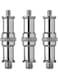 Generic 3 Pieces Standard 1/4 To 3/8 Inch Metal Male Converter Threaded Screw Adapter Spigot Stud For Studio Light Stand
