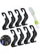Generic 8 Pack Car Vehicle Seat Headrest Hook Hanger Organizer And 1 Piece Car Air Conditioner Brush