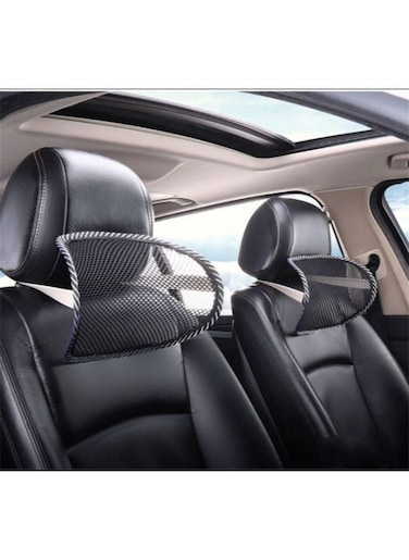 Generic 2 Pieces Car Neck Mesh Headrest Cushion