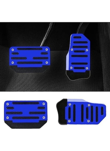 Generic 1 Set Aluminum Alloy Non-Slip Pedal And Sport Brake Pedal Pads