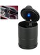 Generic Auto Travel Ash Holder With Blue LED Indicator And Mini Trash Bin For Car