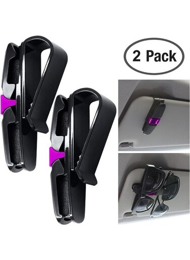 Generic 2 Pieces Sunglasses Eyeglasses Mount With Ticket Card Clip