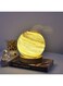 Generic Creative planet night light Nordic Study Desktop Beside Bedroom Glass Decorative Table Lamp