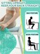 Generic Gel Seat Cushion With 3D Octagonal Honeycomb And dense Ring Design, Cooling Seat Cushion For Desk Home Car Wheelchair, Sciatica Tailbone And Back Pain Relief