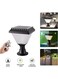 Generic 2-In-1 Solar Lights For Outdoor With Dusk To Dawn Auto On/Off, Waterproof Solar Post Lights, Warm/Cold Adjustable, Post Mounted Or Ground