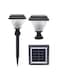 Generic 2-In-1 Solar Lights For Outdoor With Dusk To Dawn Auto On/Off, Waterproof Solar Post Lights, Warm/Cold Adjustable, Post Mounted Or Ground