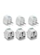 Generic 6 Pieces Universal Portable Travel Adapter Plug To Transform Electric Power from UK/US/AU To EU Small Compact International all-In-one Pluggable To AC Wall Outlet Socket