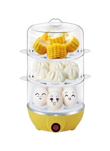 Generic 3 Layer Multifunctional Electric Egg Boiler And Steamer With auto-shut