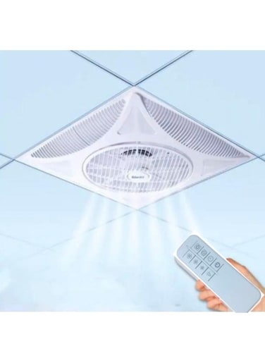 Generic 14" Embedded Ceiling Fan-lamp High Air Flow With Remote Control