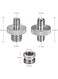 Generic 11 Pieces 1/4"-20 And 3/8"-16 Threaded Screw Adapter Mount Set Reducer Bushing Converter For Camera Tripod Monopod Ballhead Light Stand