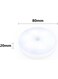 Generic 2 Pieces 2-In-1 Color LED Night Light USB Rechargeable Energy-saving Intelligent Body Induction Lamp For Bedroom Washroom Stairs