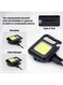 Generic 2 Pieces Mini Pocket Light With Folding Bracket Bottle Opener And Magnet Base For Fishing Walking Camping