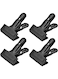 Generic 4 Pieces Metal Clip For Backdrop Heavy Duty Spring Metal Clip Photography Backdrop Clamps Background Support Holder With Rubber Protective Pad Photo Studio Photography Accessory