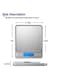 Generic Digital Food Kitchen Durable Scale For Baking, Jewelry, Herbs, Seasoning, 9 Units Conversion, Tare Function, Trays Included