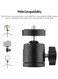 Generic 2 Pieces Mini Swivel Ball Head Tripod Head