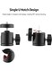 Generic 2 Pieces Mini Swivel Ball Head Tripod Head