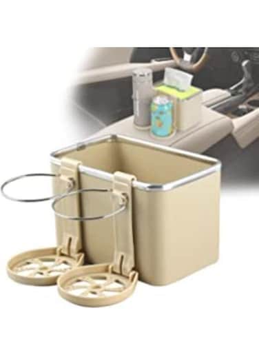 Generic Car Center Console Seat Organizer Car Storage Box For Water Cup Tissue Paper Cellphones Keys Storage