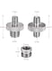 Generic 11 Pieces 1/4"-20 And 3/8"-16 Threaded Screw Adapter Mount Set Reducer Bushing Converter For Camera Tripod Monopod Ballhead Light Stand