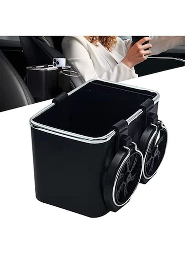 Generic Vehicle-Mounted Tissue Coffee Cup Drink Holder Box Multifunctional Car Organizer For Cup And Bottles