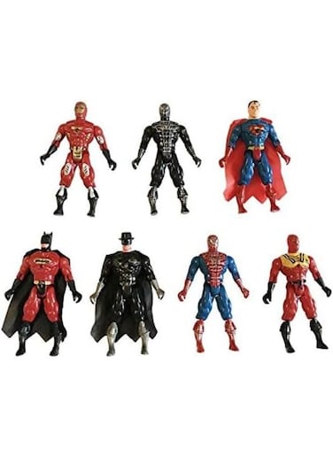 Generic 7-Pieces Super Hero Action Figure Set For Kids