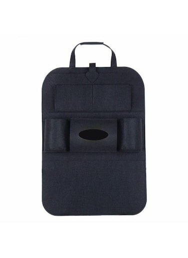 Generic Muti-Pocket Storage Pockets Seat Back Storage Bag Protectors Kick Mats For Kids Toddlers Car-Net Pocket Handbag Holder