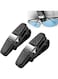 Generic 2 Pieces Sunglasses Holder Clip Hanger Eyeglasses Mount, Double-Ends Clip And 180 Degree Rotational Car Glasses Holder With Ticket Card Clip