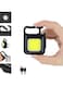 Generic Mini Flashlight Keychain With Folding Bracket Bottle Opener And Magnetic Base For Emergency And Outdoor Use