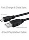Generic 1M USB Charger Cable Compatible With PlayStation PS3/PS3 Slim SixAxis Controller Charging Cable For Digital Camera Hero3/4 USB Magnetic Ring Data Transfer Cable