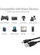 Generic 1M USB Charger Cable Compatible With PlayStation PS3/PS3 Slim SixAxis Controller Charging Cable For Digital Camera Hero3/4 USB Magnetic Ring Data Transfer Cable