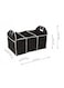 Generic Foldable Car Storage Bag Portable Insulation Cooler Bag Collapsible Vehicle Organizer Divider Storage Totes With 3 Compartment Cargo Tote