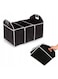 Generic Foldable Car Storage Bag Portable Insulation Cooler Bag Collapsible Vehicle Organizer Divider Storage Totes With 3 Compartment Cargo Tote