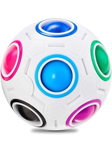 Generic Magic Rainbow 3D Speed Cube Ball Puzzle For Children