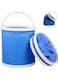 Generic Multi-Function Outdoor Portable Folding Pail Fishing Cleaning Water Container For Hiking Camping House Working, Fishing, And Car Washing