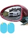 Generic 2 Pieces Car Rearview Mirror Film, Waterproof Rainproof Anti-Mist Anti-Glare Car Rearview Mirror Sticker Protective Film For Car, SUV, Van, Truck