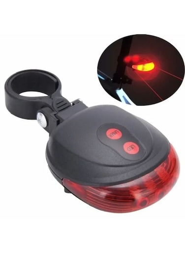 Generic Rear Bike Flashlight virtual Cycle Path 5 LED Laser Bicycle Tail light
