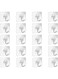 Generic 20 Pieces Adhesive Wall Hooks Transparent Strong Suction Hooks For Home Kitchen And Bathroom