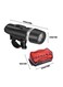 Generic LED Power Beam Front Head Light And Warning Light For Bicycle