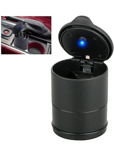 Generic Portable Ash Holder With Blue LED Indicator