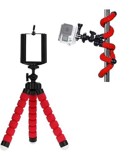 Generic Phone Tripod Stand Foam Protection Flexible Metal Phone Tripod 360 Degree Rotatable Extendable Tripod Stand