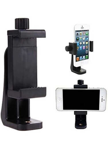 Generic 360 Adapter Tripod Mount Cell Phone Clipper Vertical Bracket Smartphone Clip Holder For Mobile