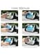 Generic 2 Pieces Car Rearview Mirror Protective Film Waterproof Film Anti-Fog HD Car Rearview Mirror Decal, Rainproof, Anti-Scratch Clear Protective Film For Car Rearview Side Mirror Glass