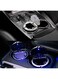 Generic Portable Car Ashtray Detachable Stainless Steel With Blue LED Light Indicator