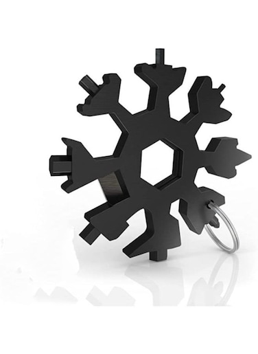 Generic 18-In-1 Snowflake Multi Tool Stainless Portable Steel Multi-Tool For Outdoor Travel Camping Adventure Daily Tool