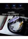 Generic Portable Blue LED Light Car Ashtray Cup Holder With Lid