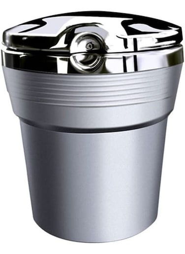 Generic Portable Blue LED Light Car Ashtray Cup Holder With Lid