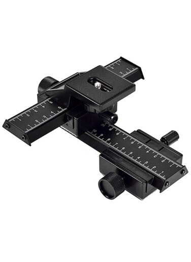 Generic 4 Way Macro Focus Rail Slider For Close-Up Shooting Cameras With Standard 1/4-Inch Screw